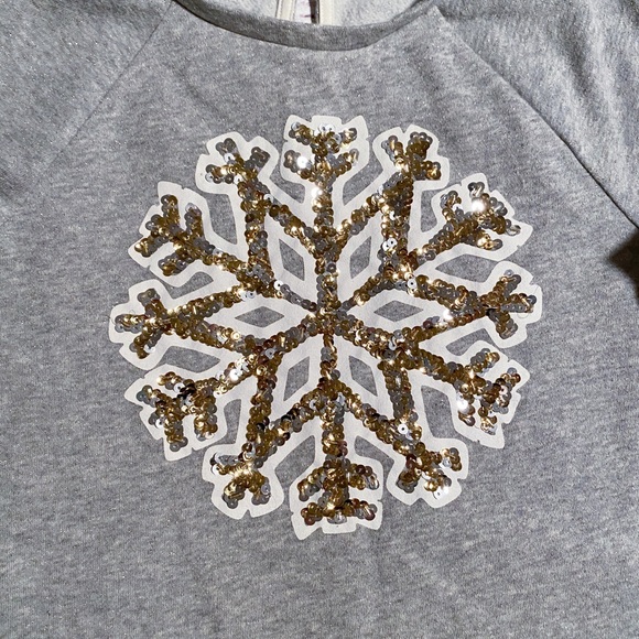 Land’s End Sequin Holiday Sweatshirt - Picture 2 of 2